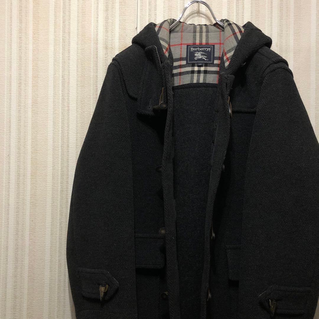 上質 ヘリンボーン 三陽商会 バーバリー ダッフルコート ムーア