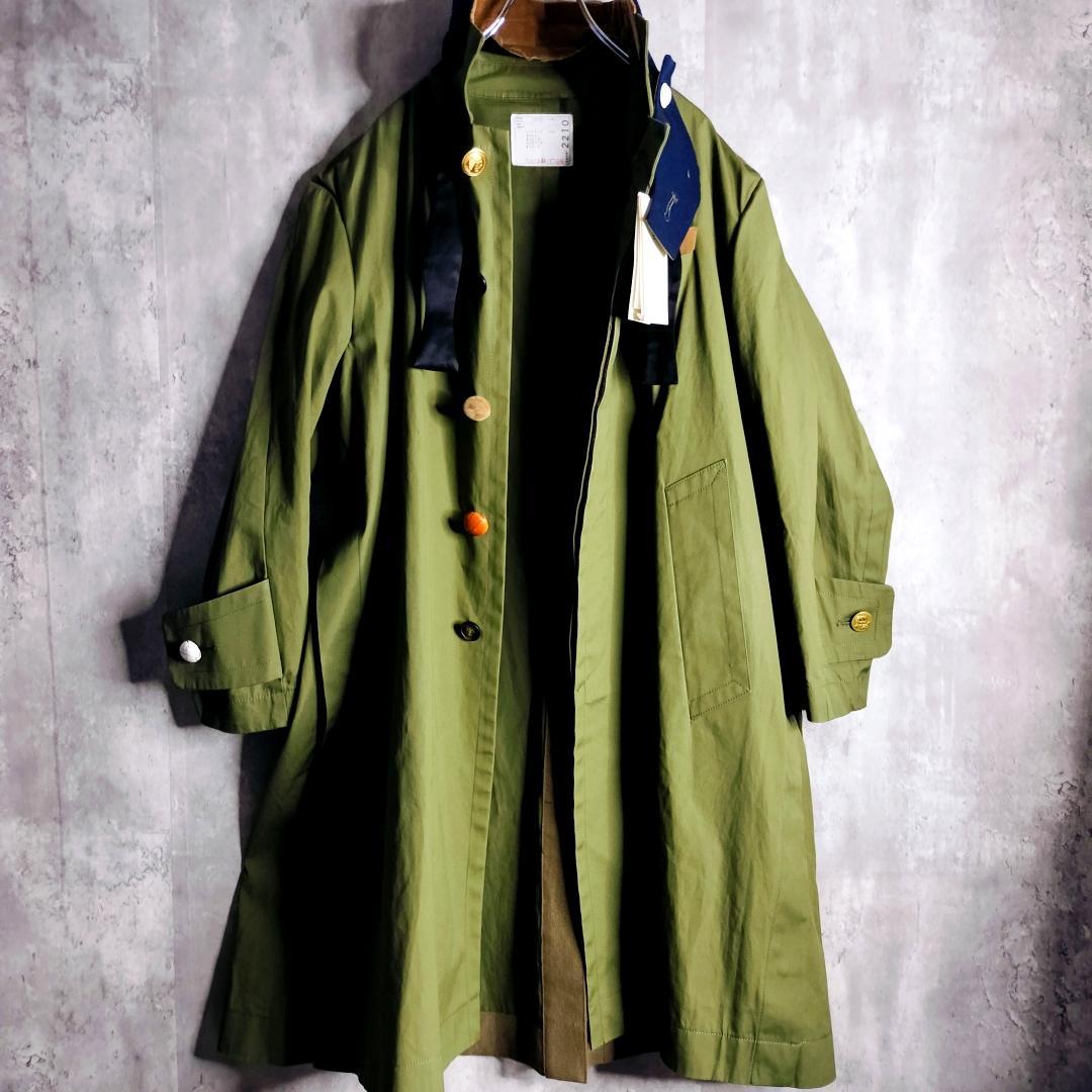 未使用・20SS】 sacai ボウタイ オーバーサイズ ステンカラーコート