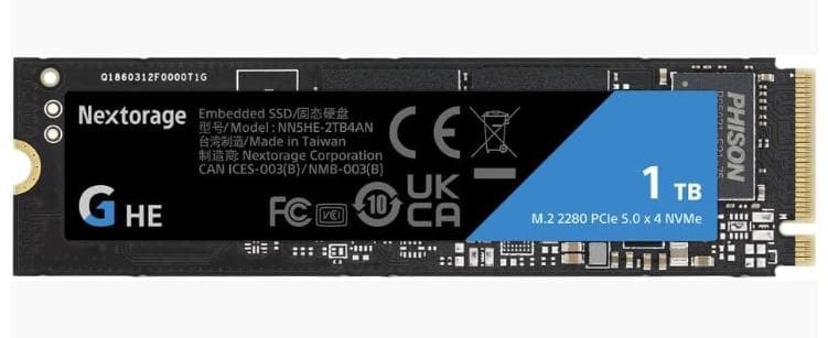 Nextorage 1TB M.2 SSD NSHSE-ZTBAN