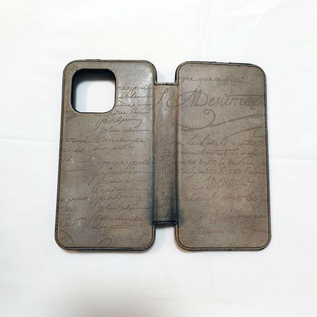 Berluti 手帳型 iPhoneケース iPhone13〜15対応 汚れあり iPhone14