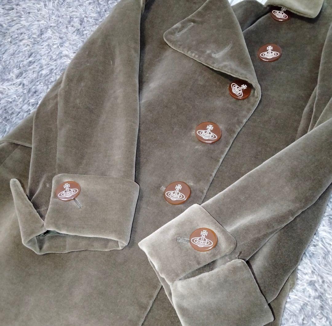 ヴィヴィアンウエストウッド レッドレーベル コート ベロア モス