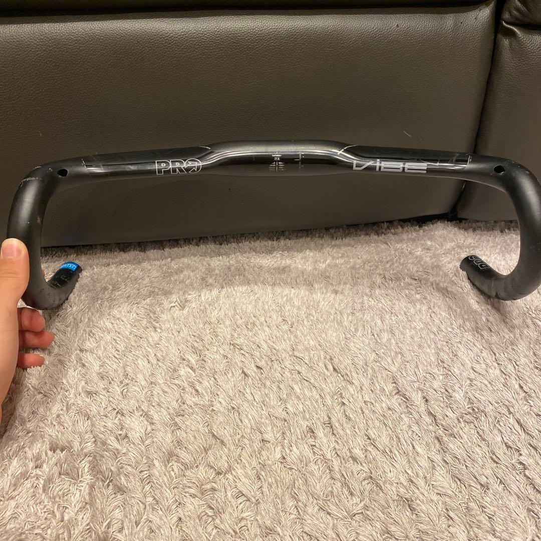 パーツ SHIMANO PRO VIBE 380mm ヨドバシ.com - シマノプロ SHIMANO PRO Vibe Aero ALLOY ハンドルバー