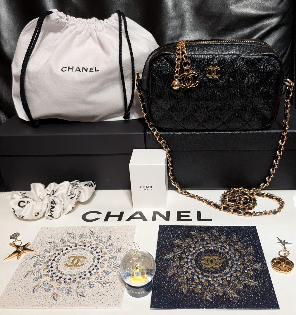 CHANEL ✦新春セット✦キルティングチェーン ショルダーバッグ ポーチ 他… キルティングスクエアチェーンバッグ JB23611 | レディース