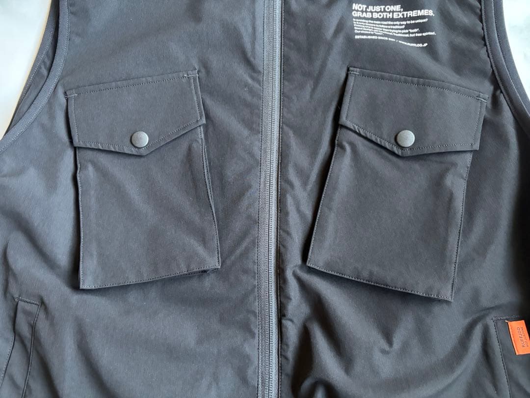 ラフロッグRUFLOG FLEX PLAYFIELD VESTベスト ブラックL RUFFLOG/FLEX