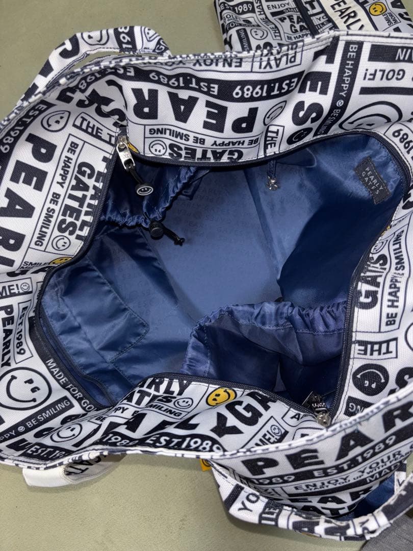 大ちゃん様専用）パーリーゲイツ、ニュースペーパー柄、ロッカーバッグ