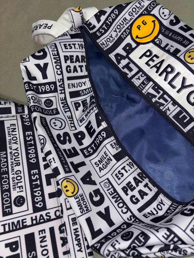 大ちゃん様専用）パーリーゲイツ、ニュースペーパー柄、ロッカーバッグ