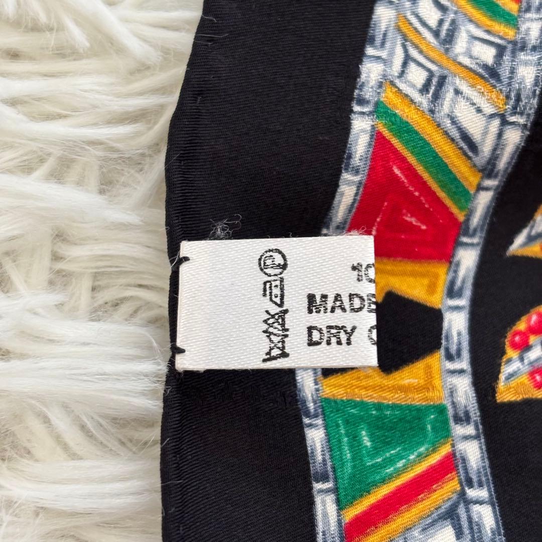 Cartier カルティエ シルクスカーフ 宝石 フラミンゴ モチーフ