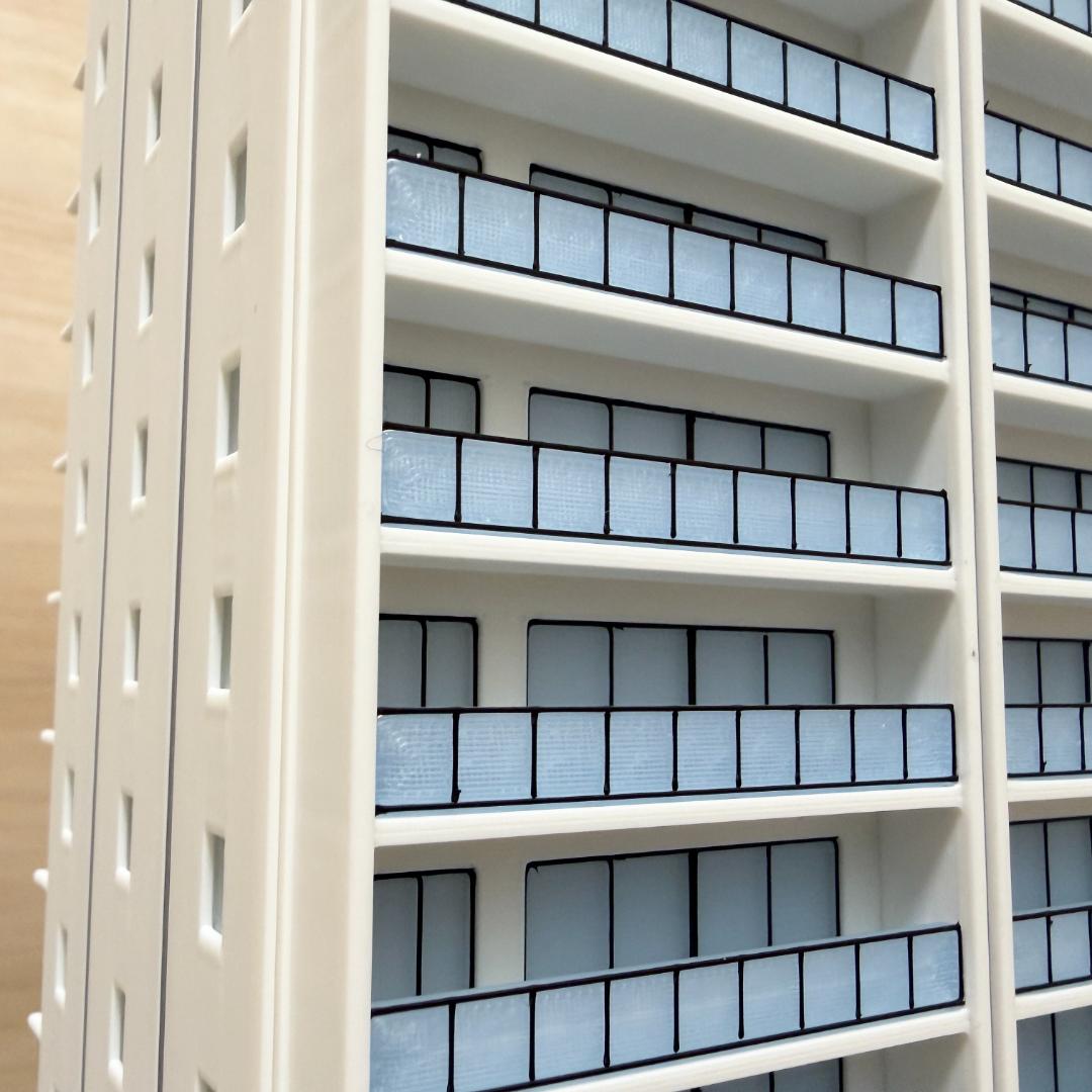 Nゲージ 都市型マンションD ストラクチャー（完成品）模型 - メルカリ