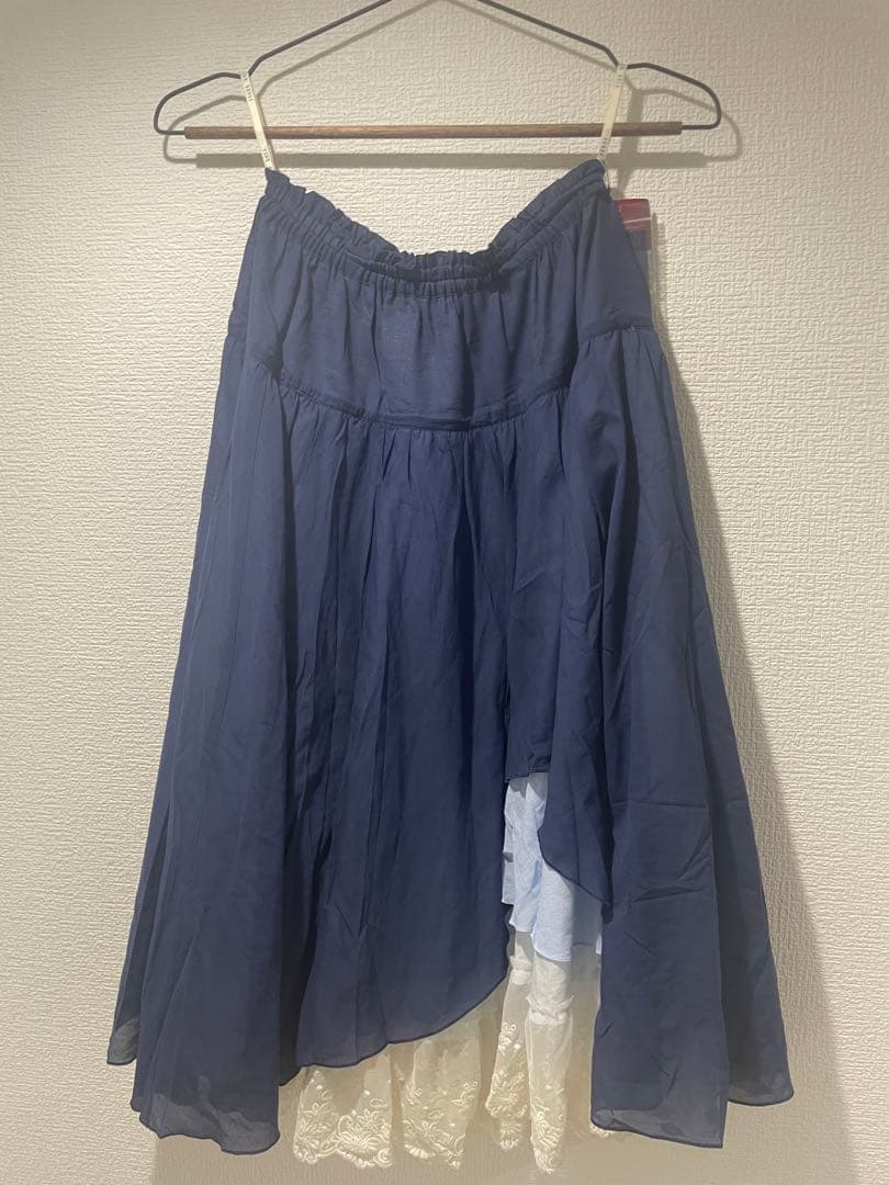 【美品】PINK HOUSE 膝下スカート【7/20まで】 Little Twin Stars×PINK HOUSE A Starry Night Wish柄スカート｜ピンク