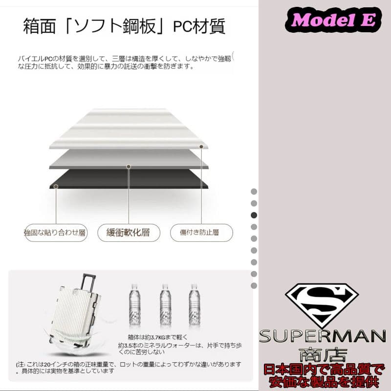 スーツケース キャリーケース L サイズ リュック/バックパックvali E