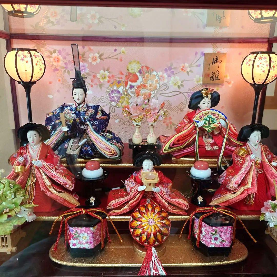 【お子様晴れ着付】ひな祭り用雛人形 5体セット めでたや】ひな祭り 季節ますセット – めでたやオンラインショップ