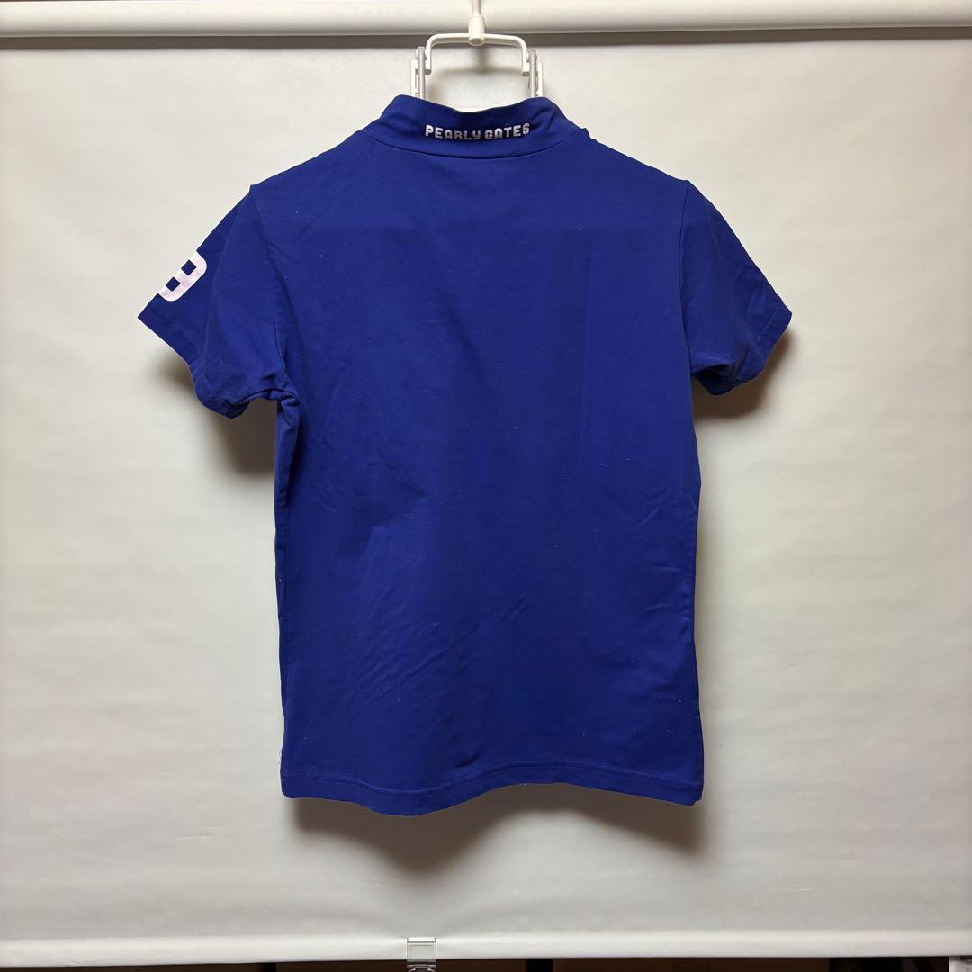 パーリーゲイツ モックネック シャツ メンズ ゴルフ XL(6)号 ブルー