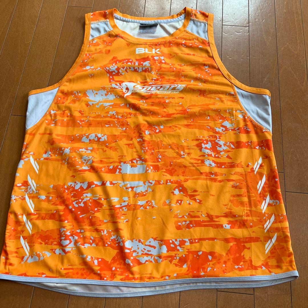 クボタスピアーズ選手支給品　ノースリーブ5XL #48マルコムマークス選手 おめでとう 50 Caps🦄🧡／ #マルコムマークス 選手が トップリーグ