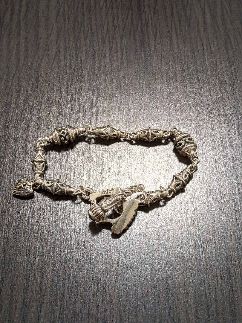 最終お値下げロードキャメロット　石付きブレスレット Silver925 LC1352 SVOXDロードキャメロット(Lord Camelot)シルバーブレスレット