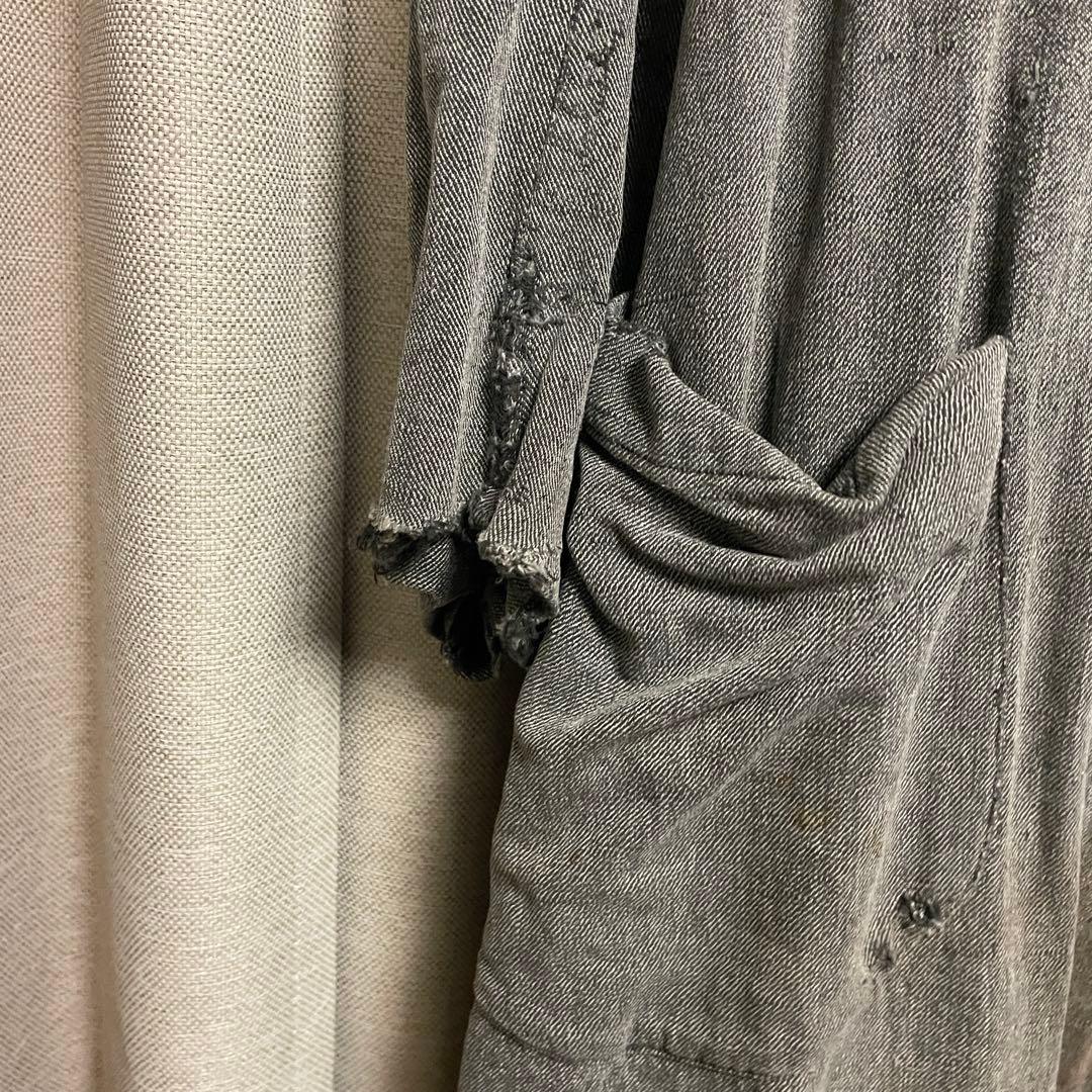 30~40s vintageダブルタイプ ブラックシャンブレー アトリエコート