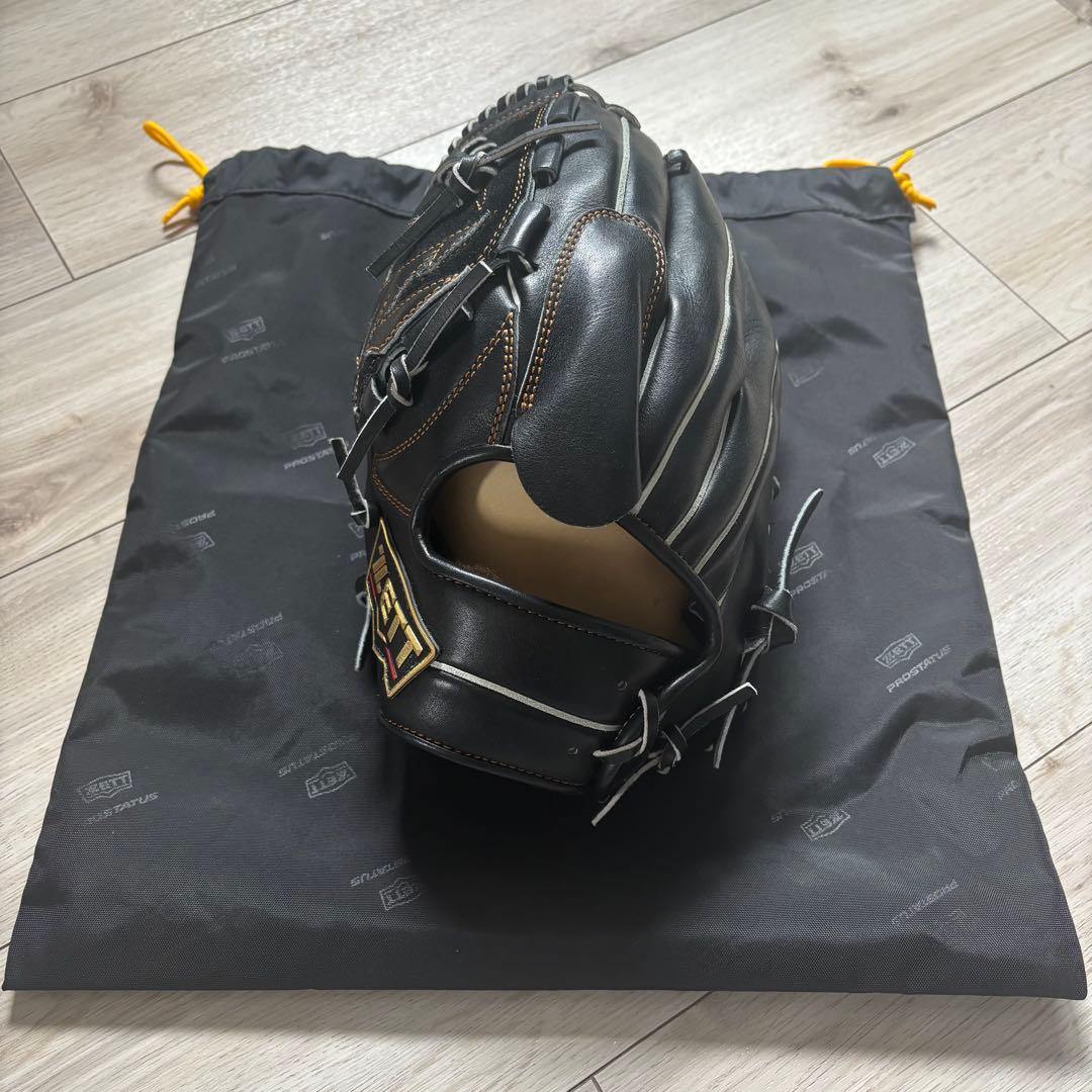 美品 希少 軟式 ゼット ZETT プロステイタス SE 投手用　左投げ 野球 ゼット プロステイタスSE 軟式グローブ グラブ 軟式用 投手用