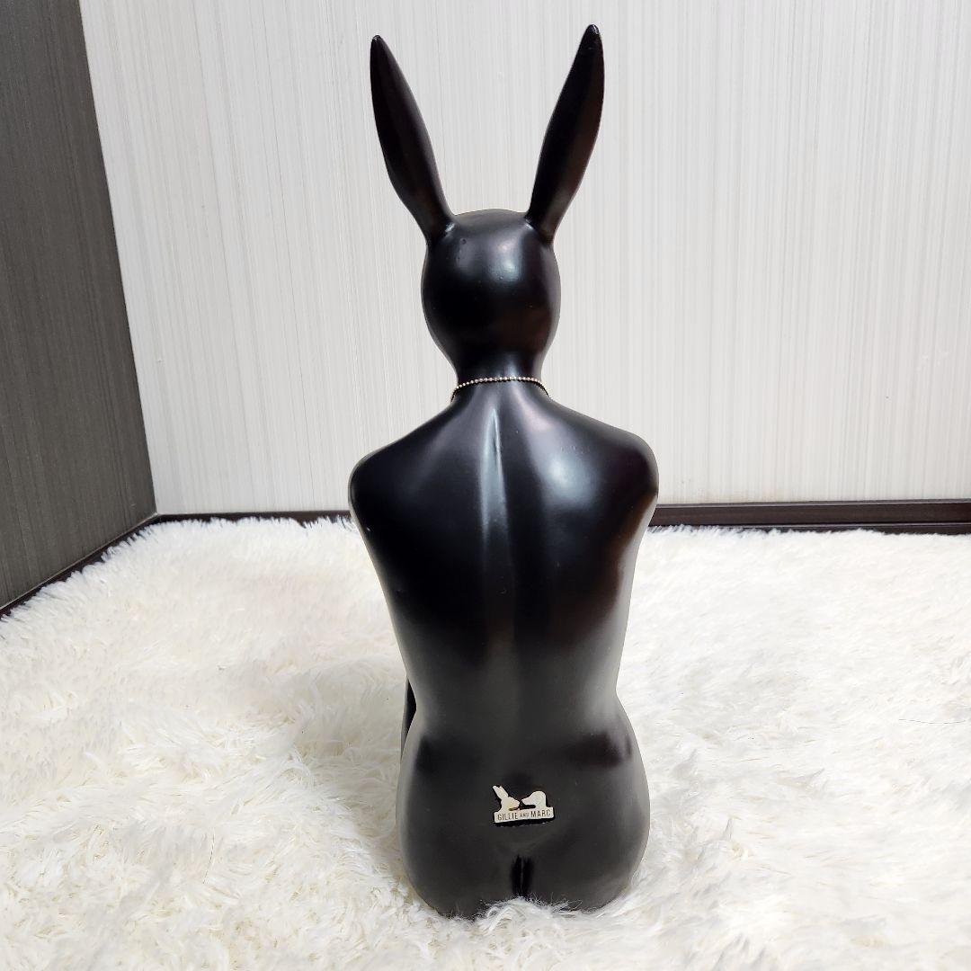 美品】KARE デザイン ギャングスターラビット ブラック デコフィギア