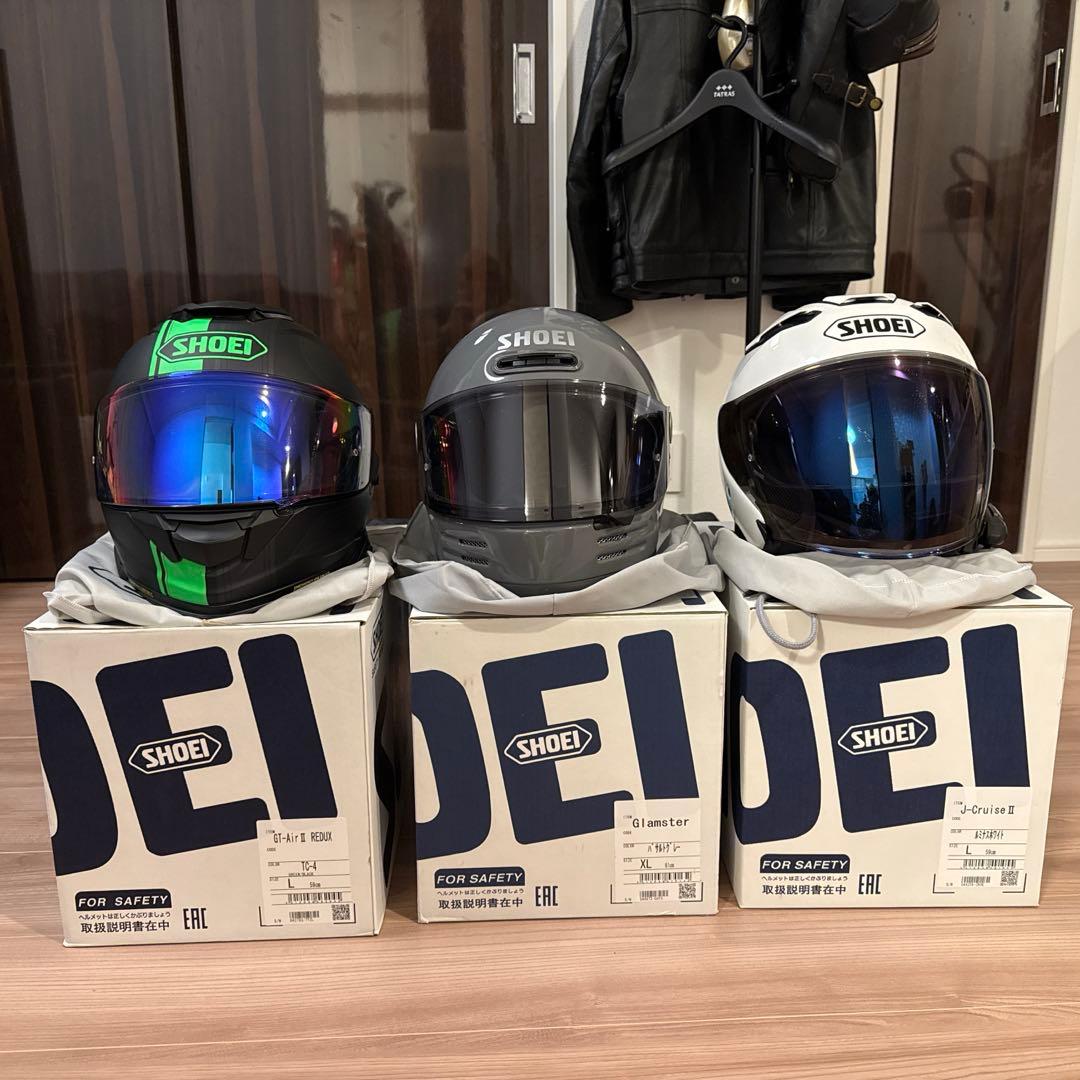 SHOEI グラムスター バサルトグレー XL 未使用シールド2枚付き - メルカリ