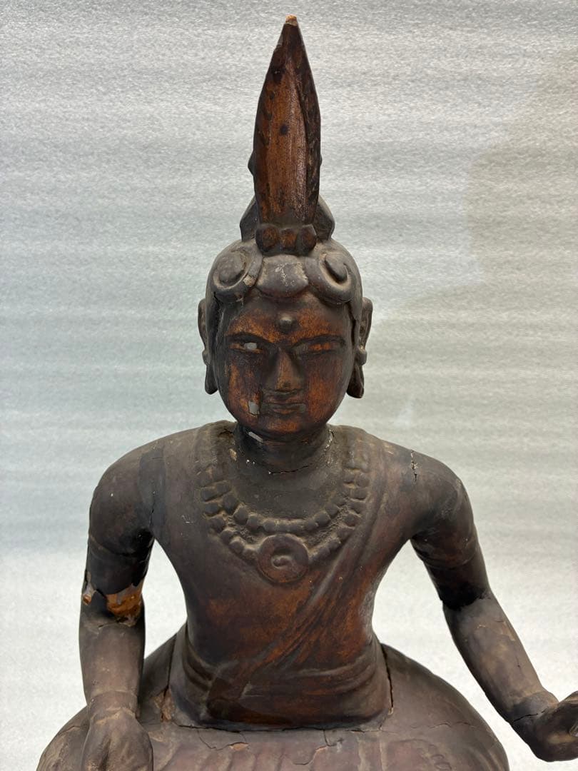 仏像 木彫り 時代物 高さ約41㎝