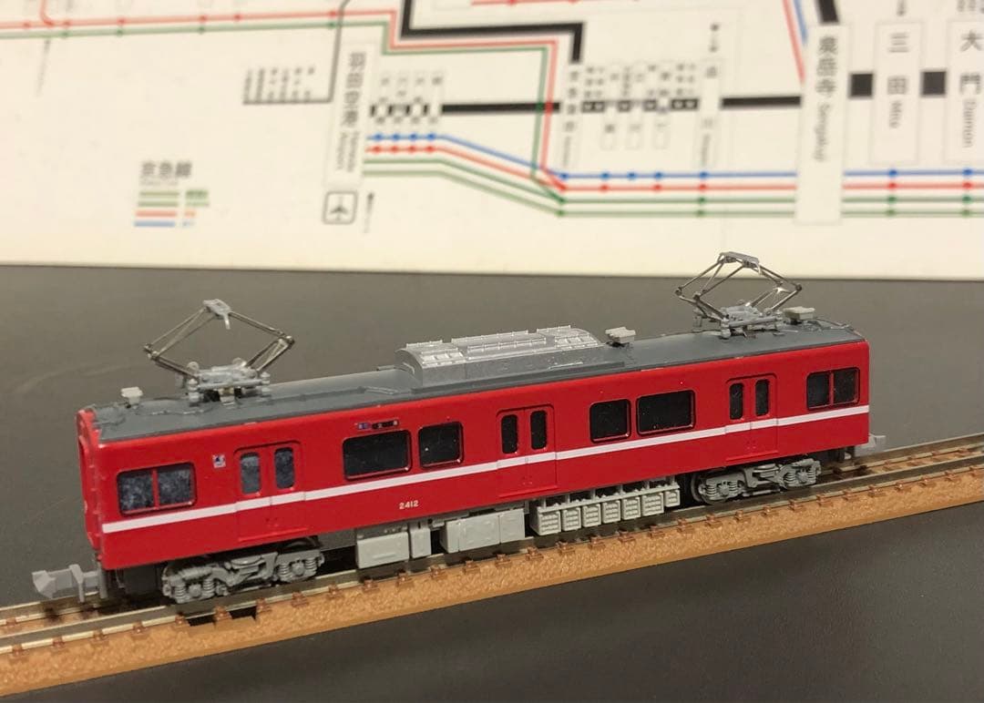 管理番号1675 京急2000形3扉車Nゲージ塗装済キット素人