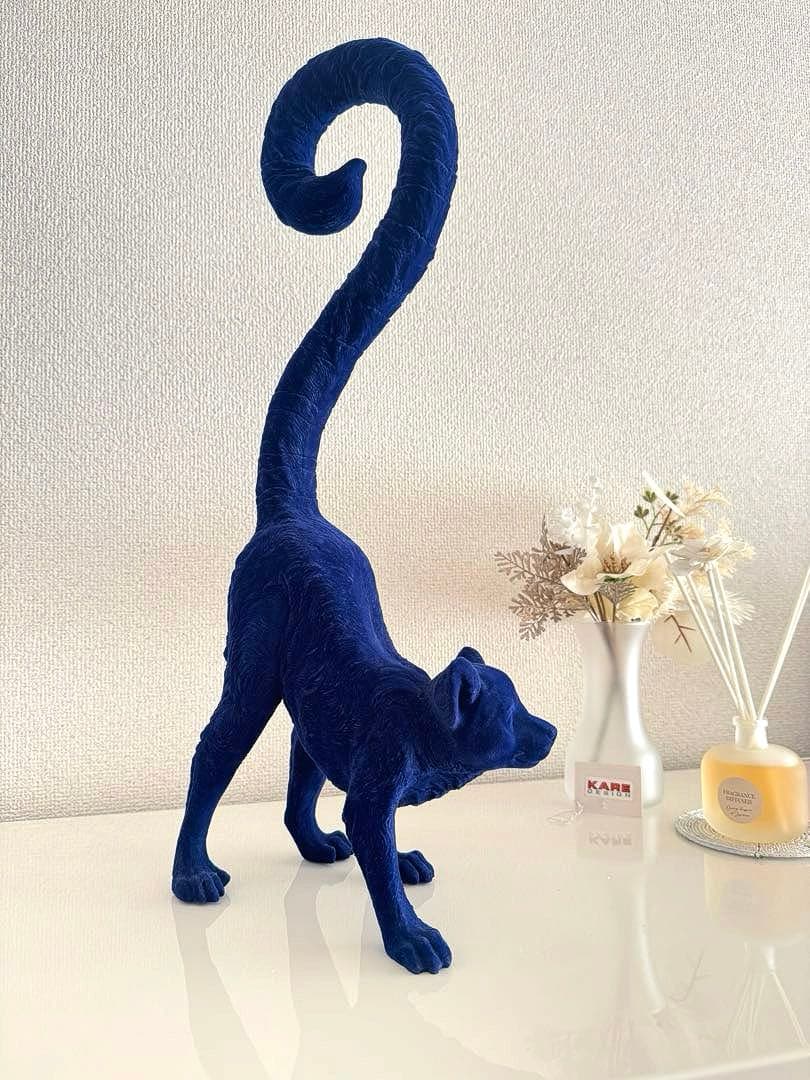 廃盤品】KARE キツネザル オブジェ ブルー