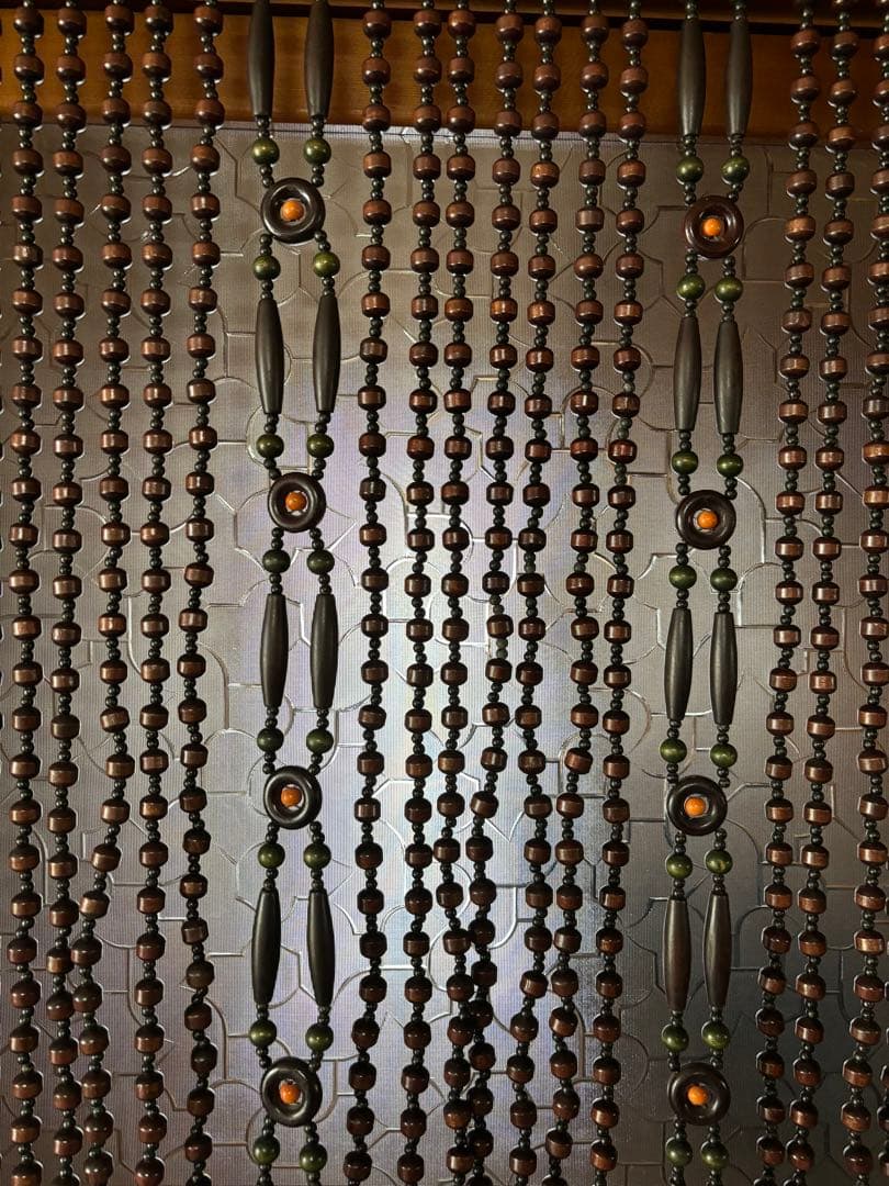 昭和レトロ⭐︎玉のれん玉すだれビンテージ - メルカリ