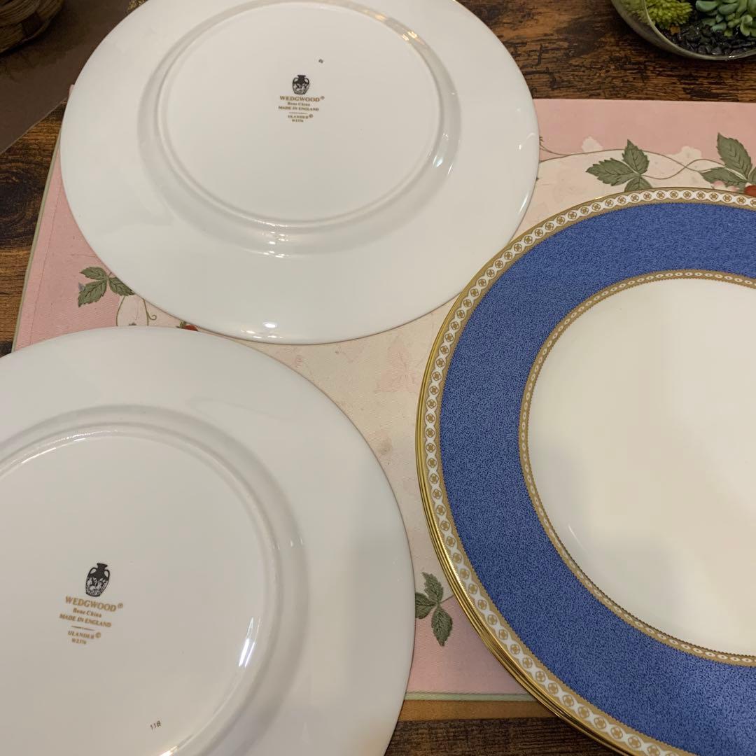 ウェッジウッド ユーランダー　パウダーブルー 27.5cm ディナープレート