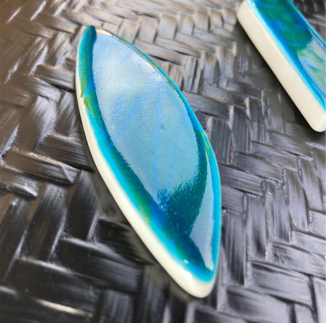 小野珀子 釉裏金彩 遊 箸置き 佐賀県重要無形文化財 A97691471 - 工芸