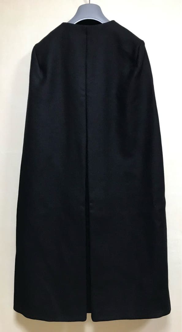 綺麗 ザラ ZARA マント ケープ ブラック ロング - メルカリ