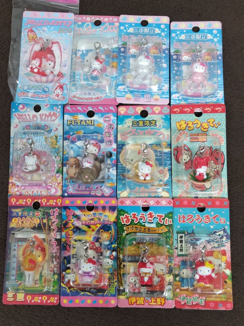 Hello Kitty ハローキティ 三重限定ファスナーストラップ 12種セット 2026年最新】キティ 三重の人気アイテム - メルカリ