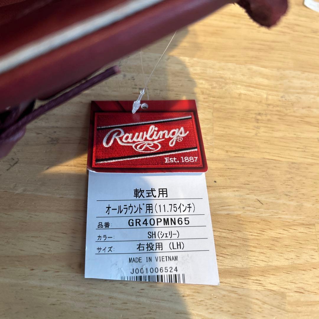 Rawlings GR40PMN65 右投用グローブ オールラウンド