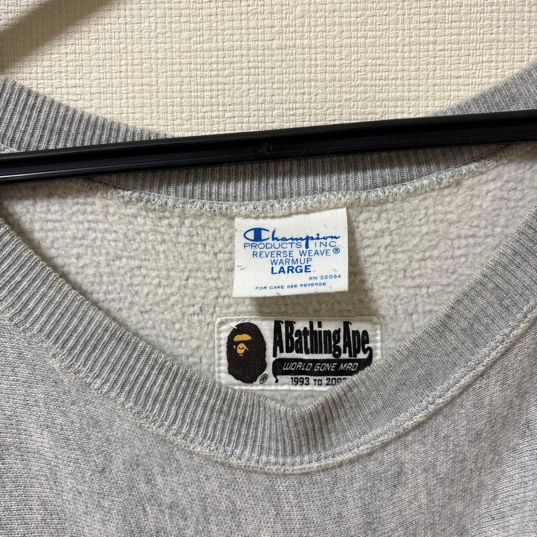 A Bathing Ape × Champion スウェット グレー L - メルカリ