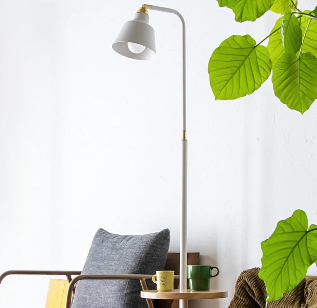 間接照明　フロアライト　アッパーライト1灯　ホワイト　LED電球付き フロアライト LED電球付き 照明器具 1灯 スマホ操作対応 調光調色 間接