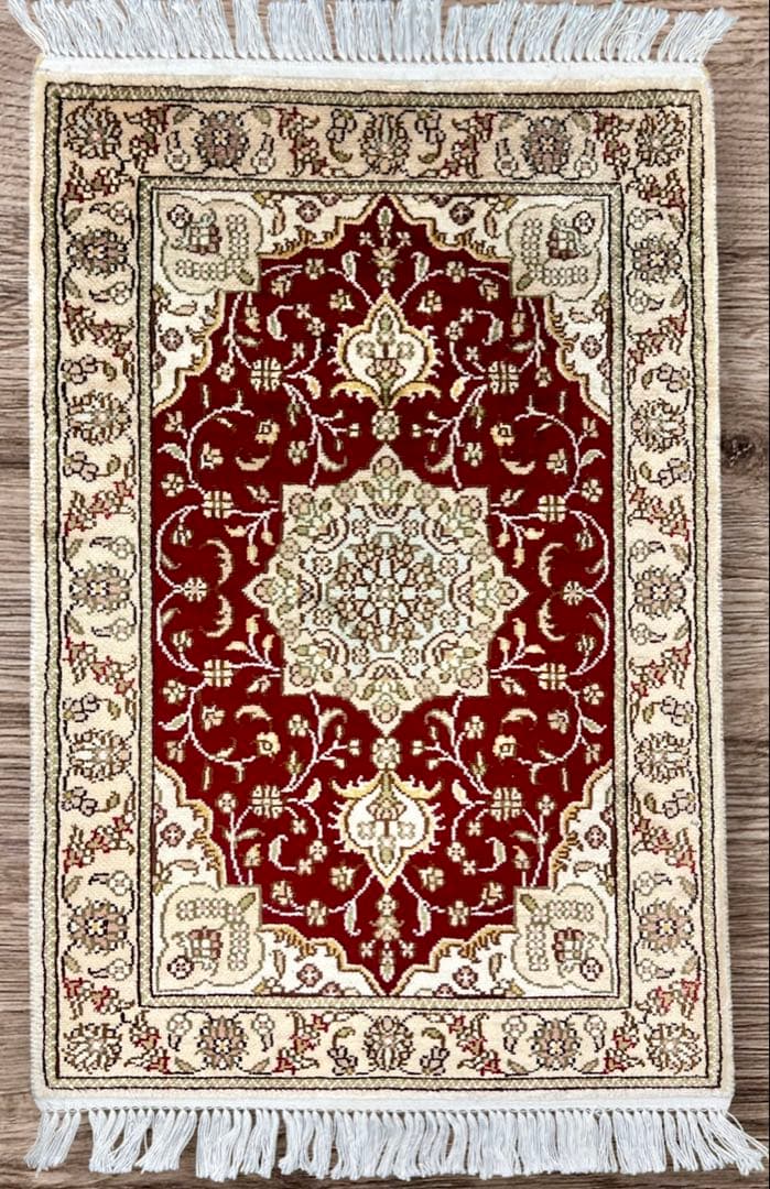 ペルシャウール銀柑ラグ/サイズ:60x90cm…. in22。