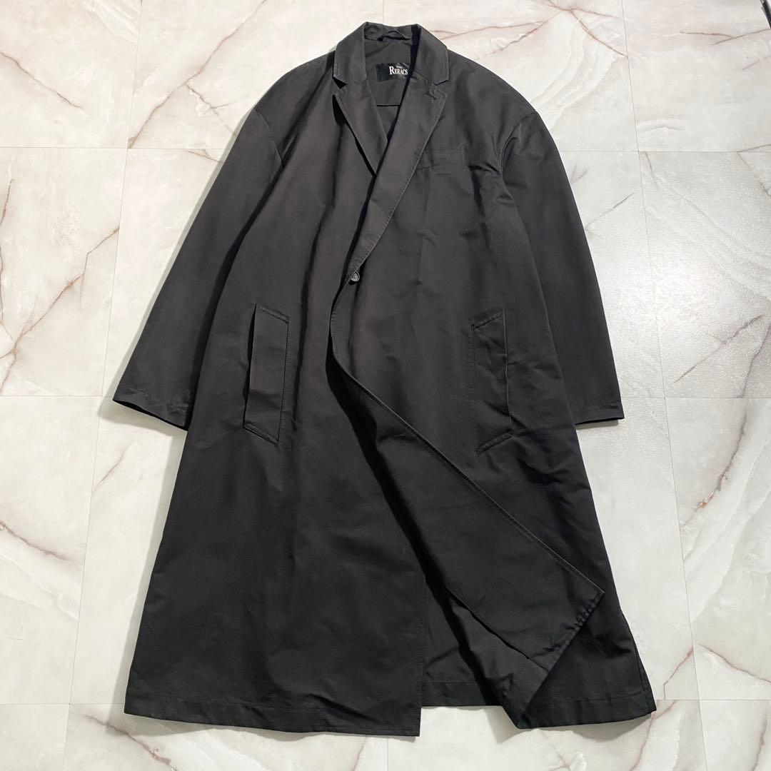 B17813 ザリラクス 18AW テックダブルチェスターコート 黒 48 THE RERACS - B17813 ザリラクス 18AW テックダブルチェスターコート