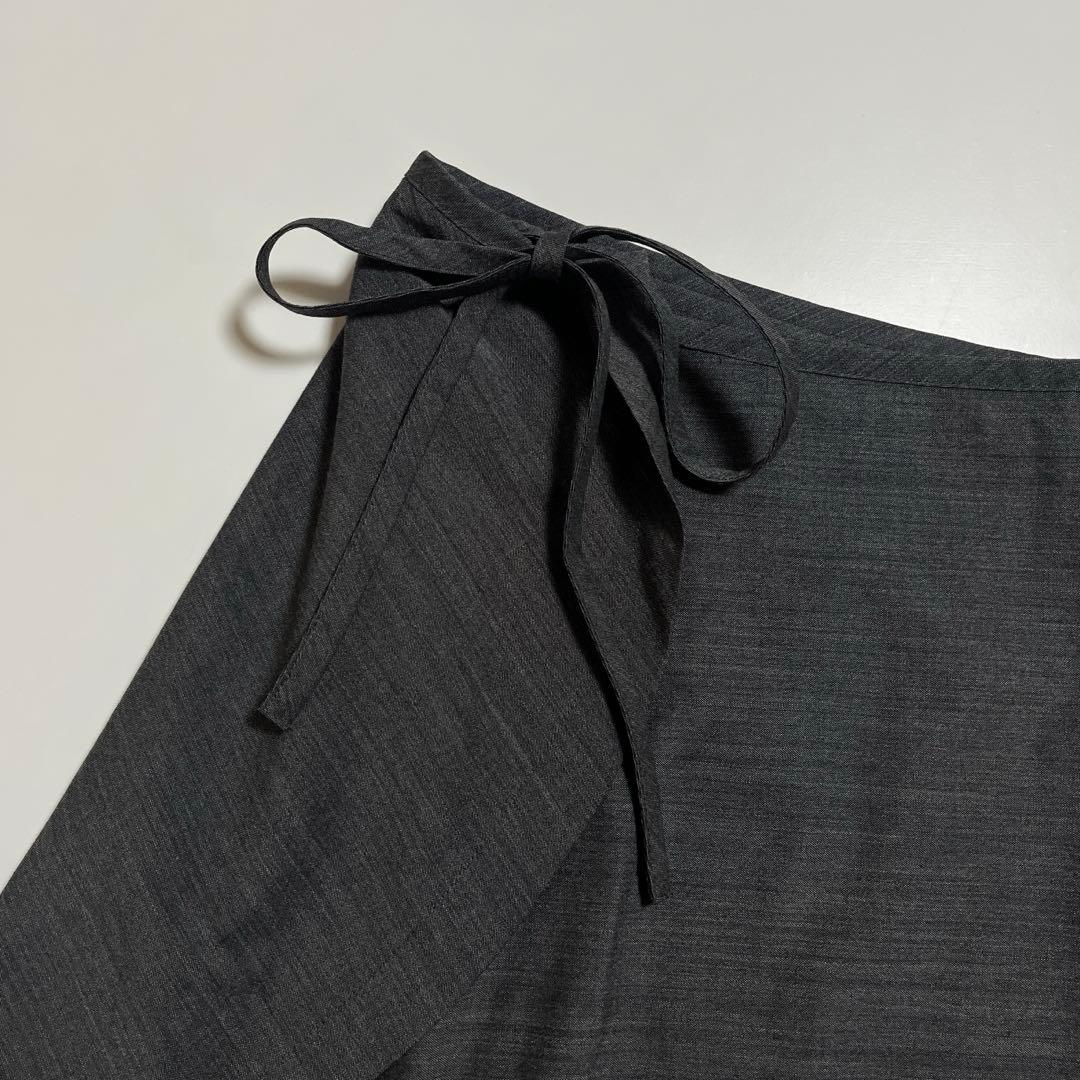tricot COMME des GARÇONS 巻きスカート グレー 90s - メルカリ