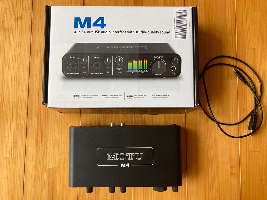 MOTU M4 4in 4out オーディオインターフェイス