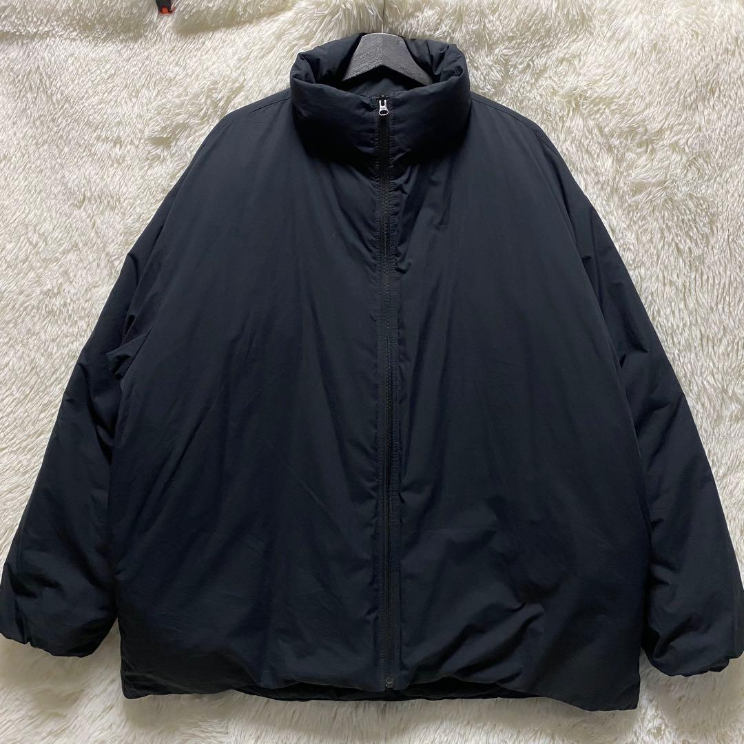 無印良品 MUJI 水を弾くスタンドカラー ダウンジャケット 撥水　L-XL 黒 MUJI (無印良品) - 無印良品 MUJI 水を弾くスタンドカラー ダウン
