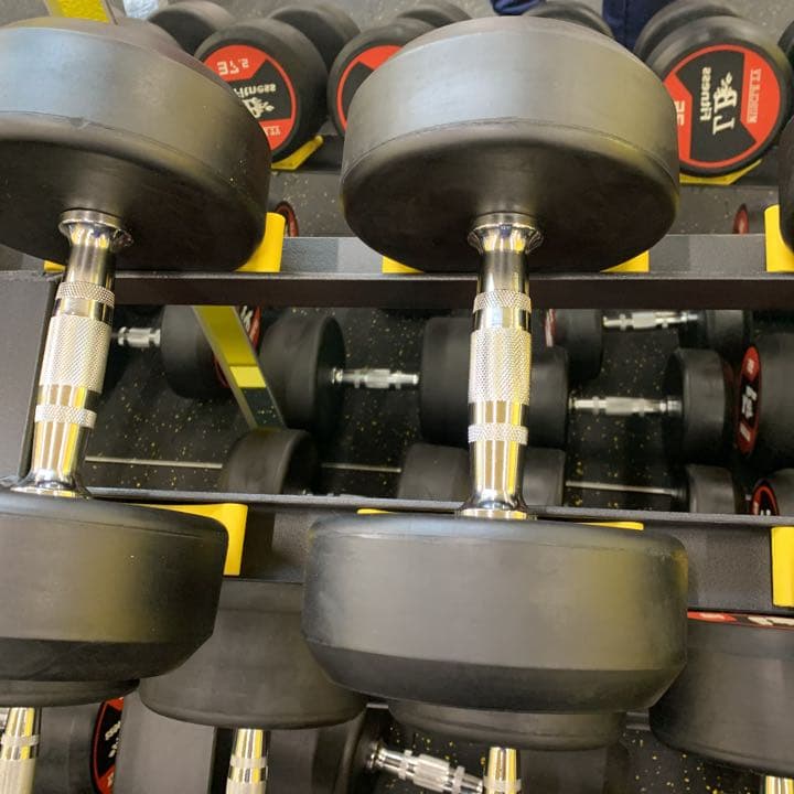 ラバーダンベル　　47.5kg 2個