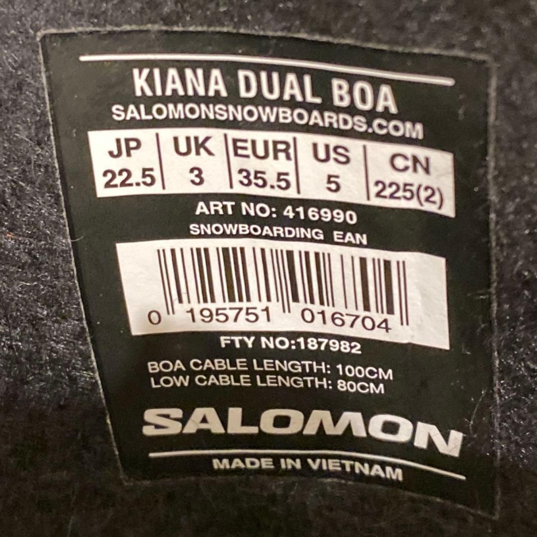 【即日発送_送料無料】SALOMON KIANA DUAL BOA 22.5cm