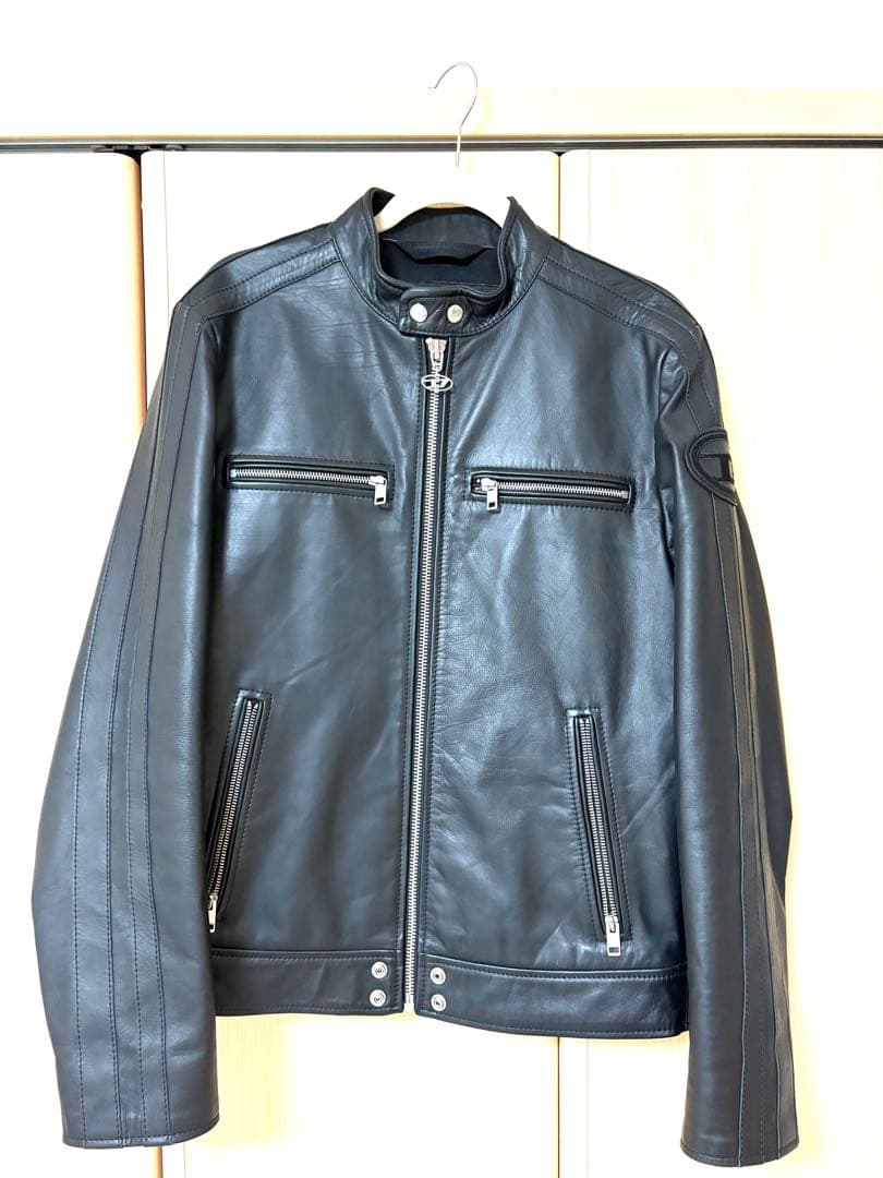 diesel ライダース　シングル DIESEL - ディーゼル DIESEL ライダースジャケット メンズ ナイロン