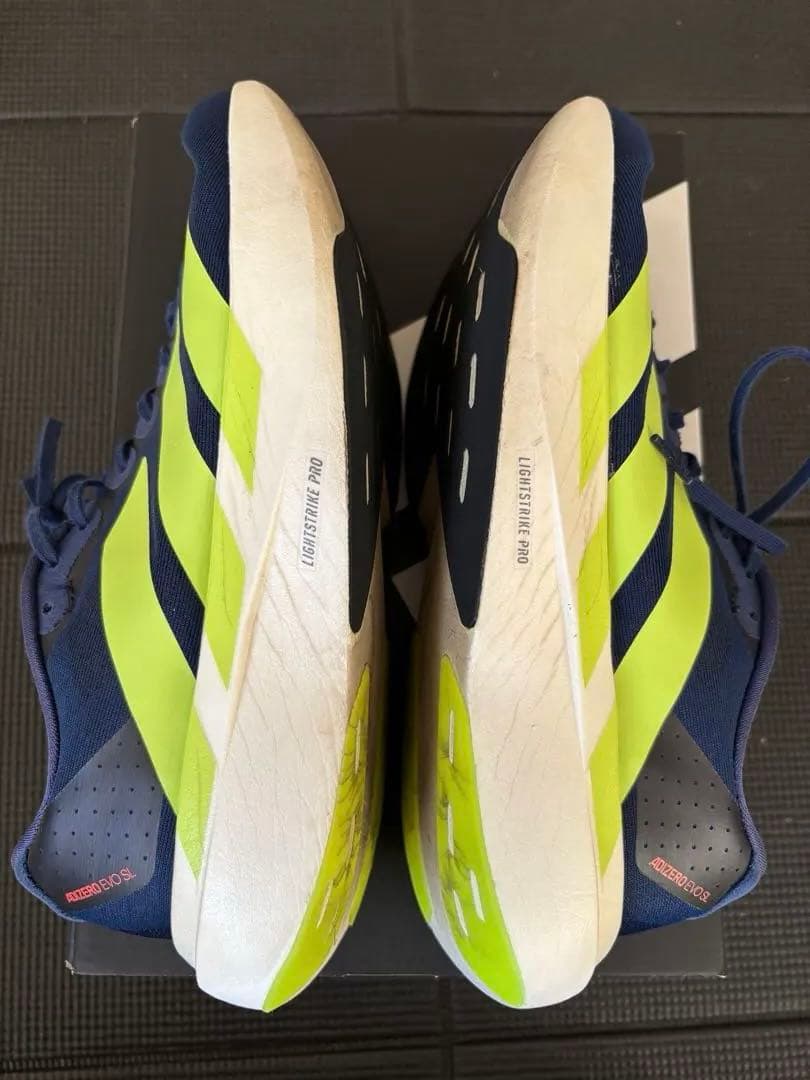 adidas ADIZERO EVOSL ネイビー/ライム　26.5cm