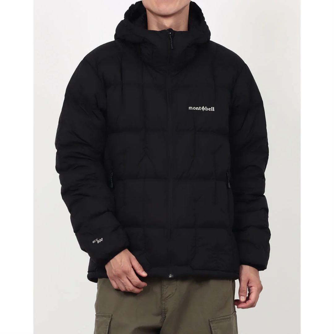 【未使用品】モンベル　ネージュダウンパーカ　ブラックMサイズ 中古・古着通販】mont-bell (モンベル) ネージュダウン パーカ
