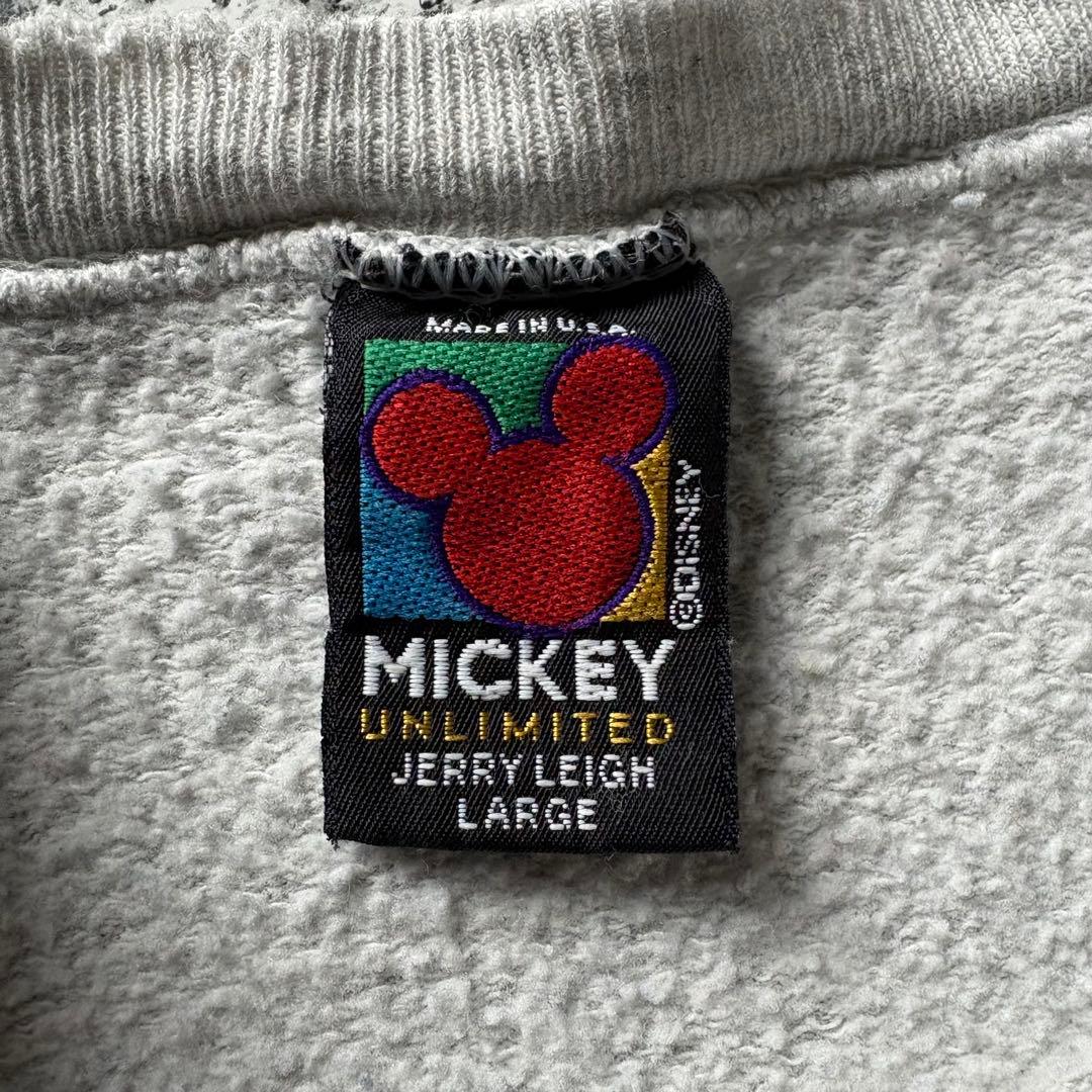 90s USA製 ディズニー ミッキーマウス ダメージ ボロ襤褸 スウェット