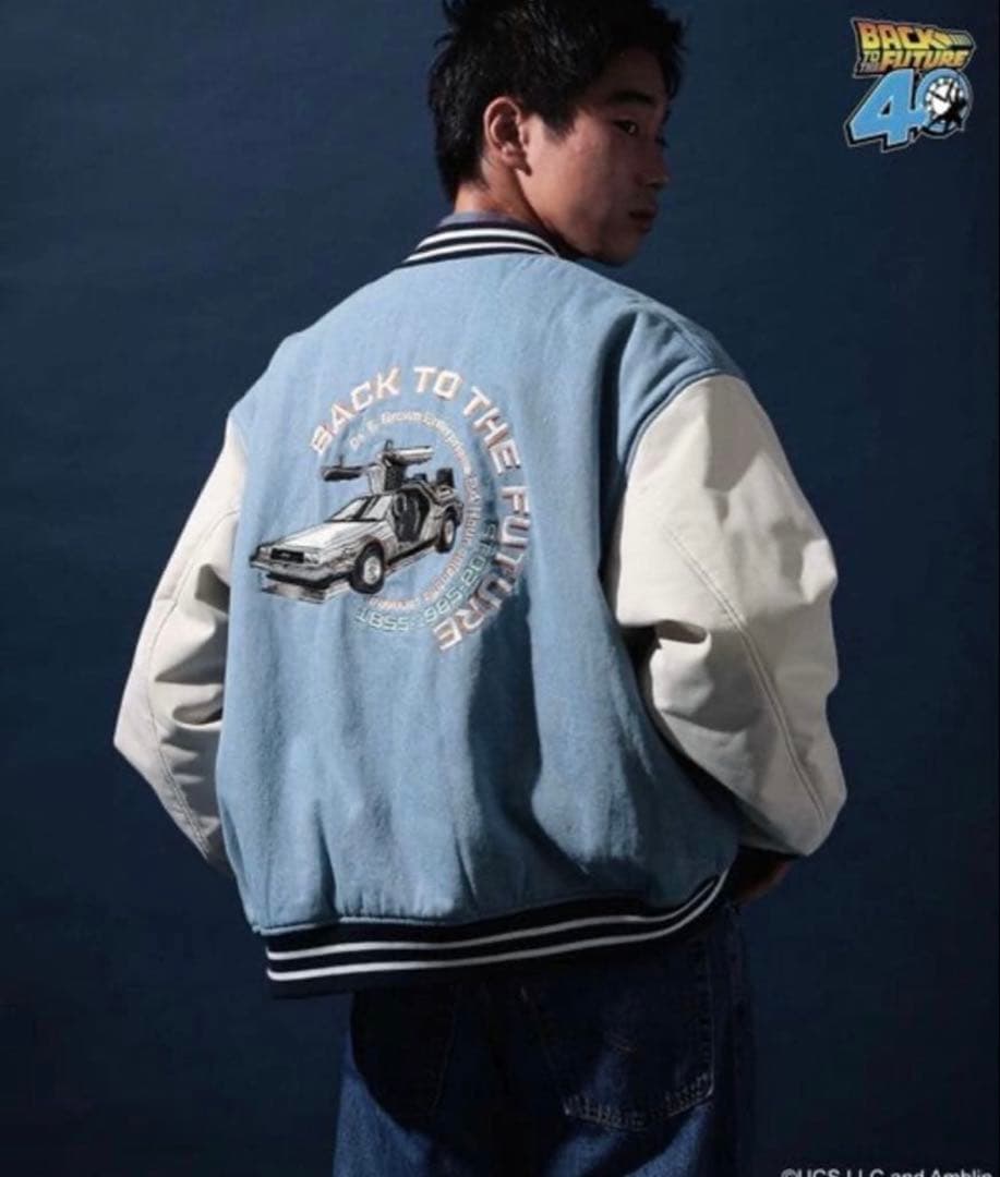 新品　ニコアンド　バック・トゥ・ザ・フューチャー　刺繍スタジャン バック・トゥ・ザ・フューチャー】コラボ刺繍スタジャン | [公式