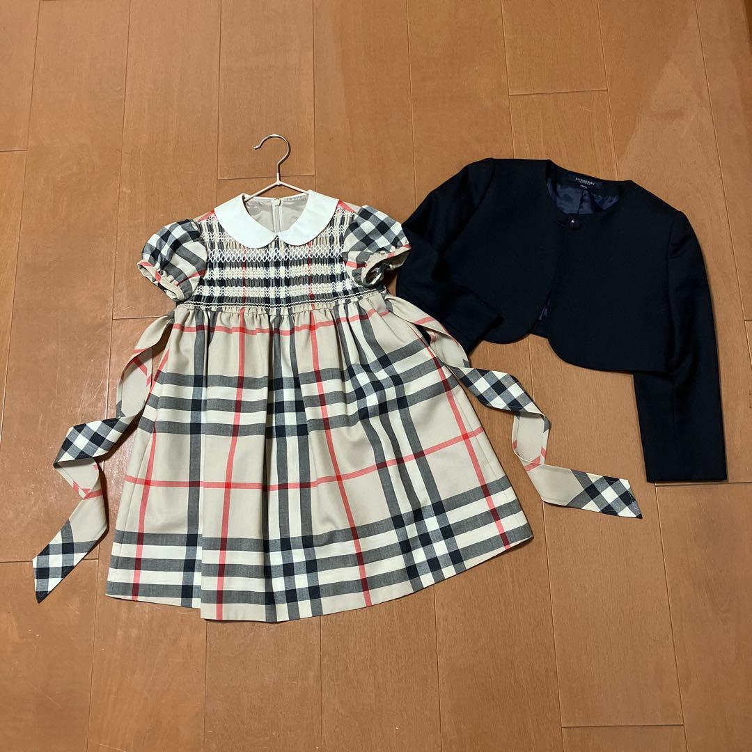 BURBERRYセレモニーセットアップ＊ボレロ付き＊110 楽天市場】【靴不要→10％割引】【安心の4泊5日】【3日前お届け】子供