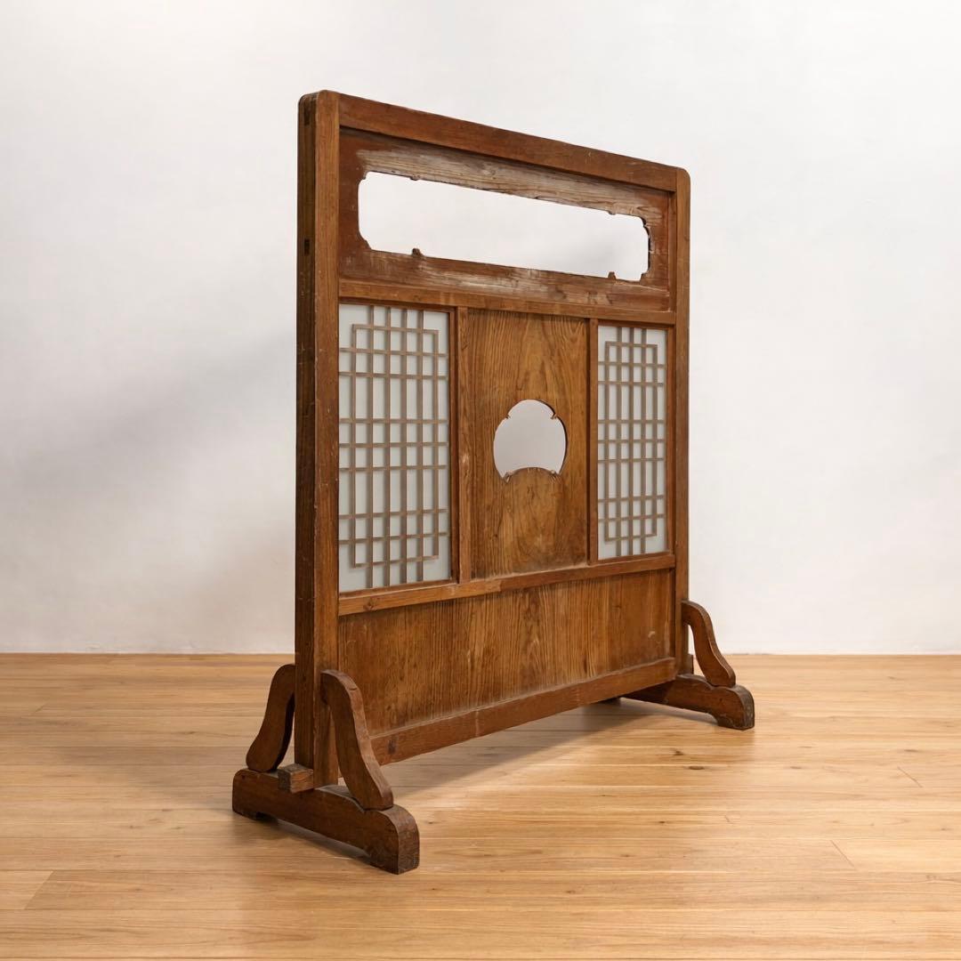 パーテーション 衝立 木製 横幅約105㎝ 古道具 古家具 和家具