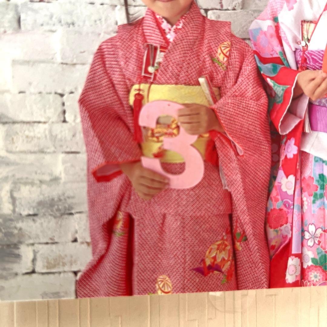【七五三 3歳 女の子】赤 絞り 着物セット 一式 揃い 豪華 レンタル 七五三 3歳 女の子 七五三セット 被布 華徒然 古典柄 レトロ