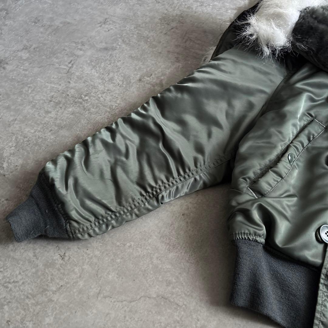 80's□USA製□ALPHA INDUSTRIES【S】N-2B 短丈 Y2K