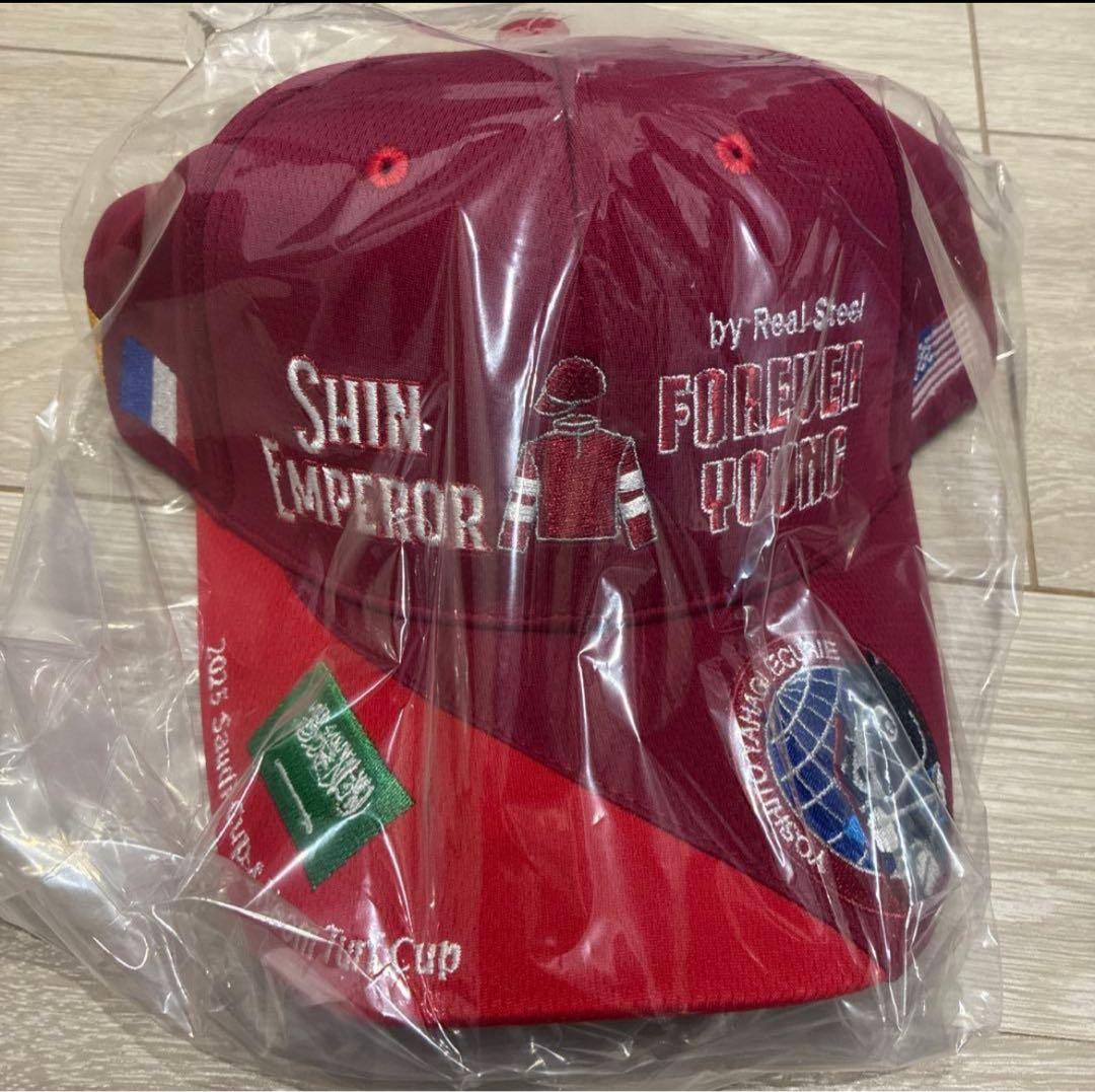 フォーエバーヤング・シンエンペラー サウジ優勝記念キャップ 矢作厩舎